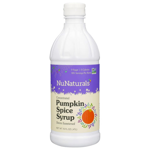 NuNaturals Stevia Simple Syrup SugarFree Sweetener PlantBased Sugar Substitute Zero Calorie 16 oz