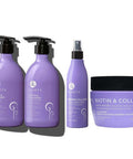 Luseta Biotin Shampoo Conditioner Set 16.9 oz each Biotin Leave in Conditioner 8.5 oz and Biotin Hair Mask16.9 oz Bundle