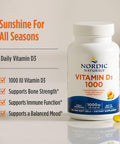 Nordic Naturals Vitamin D3 1000 IU Orange Flavor 120 Softgels