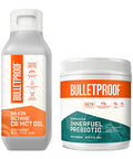 Bulletproof Brain Octane Premium C8 Mct Oil From Non-Gmo Coconuts, 14G Mcts, 16 Fl Oz, Innerfuel Prebiotic Fiber Powder, Unflavored, 13.4 Oz