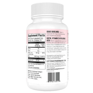Left Coast Performance Beef Organ Complex Capsules180 Count + Multi Collagen Capsule 120 Count