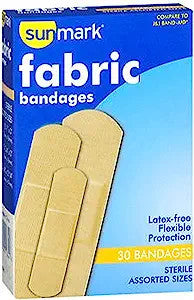 Sunmark Fabric Bandages All One Size 30 each By Sunmark