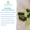 Holistic Bin Marine Phytoplankton Capsules ly Grown in Nordic Seawater | Vegan Omega 3 Supplement | Rich in Amino s, Chlorophyll, Vitamins, & Trace Minerals