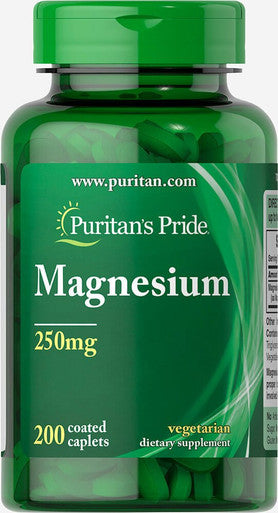 Puritan's Pride Magnesium 250 mg-200 Caplets