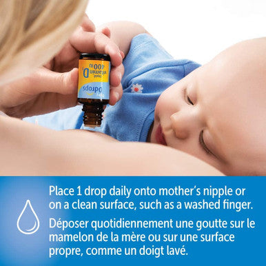 Baby Ddrops 400 IU 90 Drops - Daily Vitamin D3 Drops Supplement for Infants