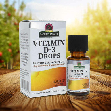 Nature'S Answer Vitamin D-3 Drops 4000 LU 0.5-Ounce 3 count