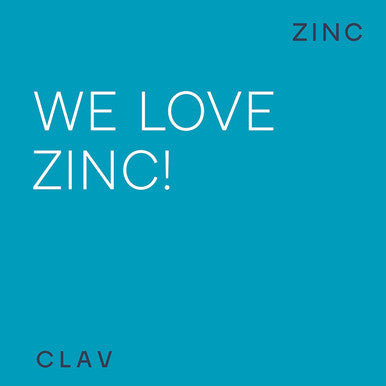 Clav Zinc Bisglycinate 25Mg - 180 Tablets (6 Months Supply) - Natural Chelated Zinc Supplement - Vegan Zinc Glycinate For Immune & Skin Support