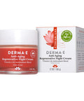 DERMA-E Anti-Aging Regenerative Night Cream 2 Oz + Vitamin C No Dark Circles Perfecting Eye Cream 0.5 Oz