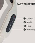 Electric Neck And Shoulder Massager With Heat, Cordless Kneading Back Trapezius Shiatsu Massage Pillows For Pain Relief Deep Tissue Ideals