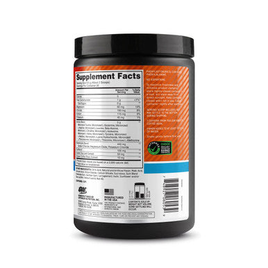 Optimum Nutrition Amino Energy Powder Plus Hydration With Bcaa Electrolytes And Caffeine Tangerine Wave 30 Servings (Packaging May Vary)