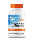 Doctor's Best High Absorption 100% Chelated Magnesium 120 Tablets