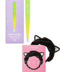 I Dew Care Face Wash Headband - Black Cat + Tweezer - Tweeze The Day Bundle