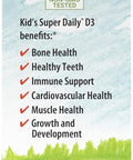 Carlson Kid's Super Daily D3 Vitamin D Drops for Kids 400 IU per drop 1Year Supply Heart and Immune Health Vegetarian Liquid Vitamin D Drops Unflavored 365 drops