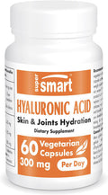 Supers Mart - Hyaluronic Acid Supplement 300Mg Per Day (Sodium Hyaluronate) - High Molecular Weight 1.2 Million Daltons | Non-Gmo & Gluten Free - 60 Vegetarian Capsules