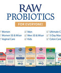 Garden of Life Raw Probiotics 100 Billion Cfu Shelf Stable 30 Capsules For Men And Women Digestive Enzymes Clinically Studied Strains