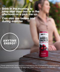 Optimum Nutrition Amino Energy Drink + Electrolytes For Hydration - Sugar Free Amino Acids Bcaa Keto Friendly Sparkling Drink - Juicy Cherry Pack Of 12 (Packaging May Vary)