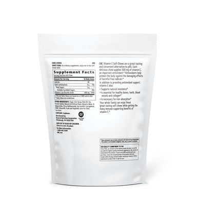 Gnc Vitamin C Soft Chews 500Mg - Orange - 60 Soft Chews