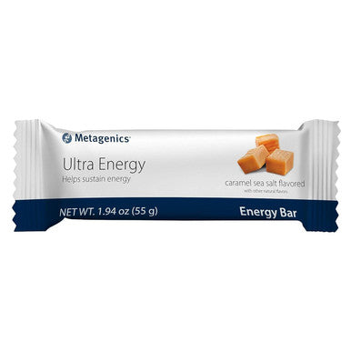 Metagenics Ultra Energy Bars - High Protein Bar - With Iron Fiber from Inulin Potassium & Calcium - Helps Sustain Energy - Caramel Sea Salt - 12 Bars