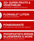 Super Reds Powder by Purity Products Phytonutrient Superfood Drink Mix w/ FloraGLO Lutein Phytonutrient Blend containing Polyphenols Antioxidants More 330 Grams 30 Day Supply