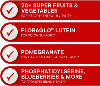 Super Reds Powder by Purity Products Phytonutrient Superfood Drink Mix w/ FloraGLO Lutein Phytonutrient Blend containing Polyphenols Antioxidants More 330 Grams 30 Day Supply
