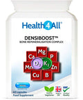 Densiboost Bone Remineralisation 60 Capsules (not Tablets) with Calcium, Magnesium, Manganese, Phosphorus, Copper, Boron, Zinc and Vitamins D3 and K2 MK-7. Made in The UK by Health4All