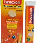 Redoxon Vitamin C with Zinc. Effervescent Dietary Supplement. Helps Your Immune System. Good Against Colds and Flu. Orange Flavored. 20 Tablets (Pack of 2)