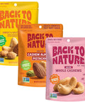 Back to Nature Premium Nut Mix - Cashew, Almond & Pistachio Blend, Dry Roasted with Sea Salt, Non-GMO High Protein Snacks, 9 Ounce (Pack of 9) | Cashew Almond Pistachio Mix, Kosher, No Dairy Added, Non GMO No High Fructose Corn Syrup No Artificials, Wholesome Snacks 9oz