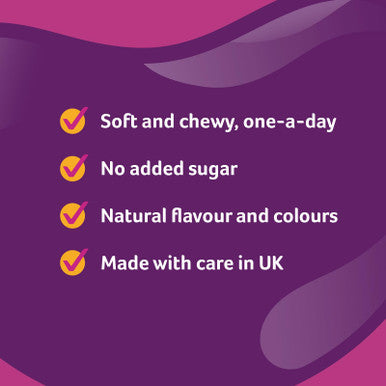 Bassetts Vitamins Adult Raspberry & Pomegranate Flavour Multivitamins 60 Gummy Pastilles