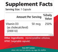 Pure Essence Labs Vitamin D 2000 IU - Best Immune Support for Adults - Organic & Nature Vitamins - Immunity Booster & Dietary Supplements (30 Capsules)