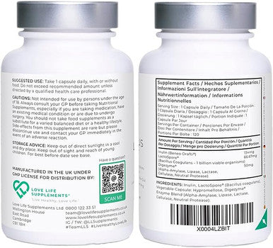 Love Life Supplements Lactospore Plus - 120 capsules