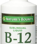 Nature's Bounty B-12 5000 Mcg Sublingual Liquid Energy Health 2 Oz (Pack Of 5)