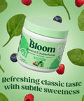 Bloom Nutrition Superfood Greens Powder Digestive Enzymes with Probiotics and Prebiotics Gut Health Bloating Relief Original + Milk Frother High Powered Hand Mixer