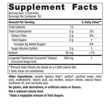 Nordic Naturals Zero Sugar Curcumin Gummies Mango 60 Gummies 200 mg Optimized Curcumin Extract Great Taste Antioxidant Support Healthy Metabolic Balance NonGMO Vegan 30 Servings