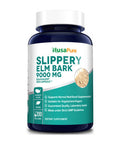 NusaPure Slippery Elm Bark Extract 9000 mg 200 Veggie Capsules (Extract 20:1, Non-GMO & )