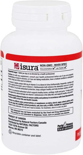 Natural Factors C 500 mg with Rosehips 90 Tablets