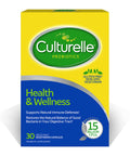 Culturelle Health & Wellness Daily Probiotic For Women & Men - 30 Count - 15 Billion Cfus & A Proven-Effective Probiotic Strain Support Your Immune System- Gluten Free Soy Free Non-Gmo