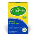 Culturelle Health & Wellness Daily Probiotic For Women & Men - 30 Count - 15 Billion Cfus & A Proven-Effective Probiotic Strain Support Your Immune System- Gluten Free Soy Free Non-Gmo