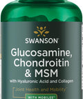 Swanson Glucosamine Chondroitin & Msm with Hyal-Joint 90 Capsules