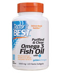 Doctor's Best Purified & Clear Omega 3 Fish Oil, Marine, 120 Count