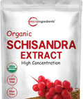 Micro Ingredients Organic Schisandra Extract Powder 8 Ounce Traditional Adaptogen and Filler Pure Schisandra Supplement Supports Liver Detox and Cognitive Health No GMOs