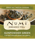 Numi Organic Teas And Teasans 1.27 Oz Gunpowder Green 18/box