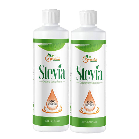 Liquid Stevia Stevia Sweet Drops Made from RebD Rich Organic Extract Concentrated Liquid Sweetener for Drinks Food and Pastries No Calories and No Carbs 16 FL OZ (3200 Servings)
