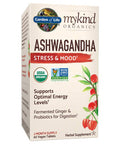 Garden of Life mykind Organics Ashwagandha Stress & Mood 60 Tablets - 600mg Ashwagandha plus Ginger & Probiotics, Supports Healthy Stress Response, Energy Levels - Organic Non-GMO Vegan & Gluten Free