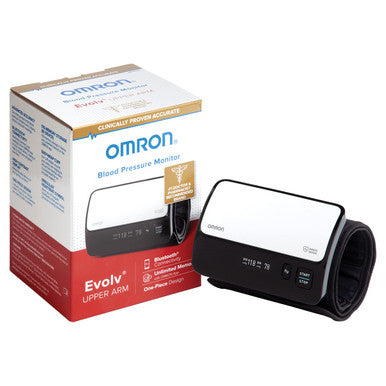 OMRON Evolv Bluetooth Wireless Upper Arm Blood Pressure Monitor with Portable, One-Piece Design.
