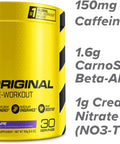 C4 Original Pre Workout Powder Grape Sugar Free Preworkout Energy for Men & Women 150mg Caffeine + Beta Alanine + Creatine - 30 Servings