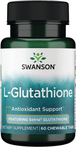 Swanson Amino Acid Supplemelts Sublingual L-Glutathione 50 Milligrams 60 Chwbls