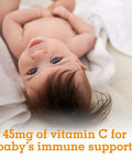 Garden of Life Baby Vitamin C Drops For Infants And Toddlers Organic Whole Food Liquid Vitamin C 45Mg Immune Support For Babies From Amla Fruit Citrus Flavor Vegan & Gluten Free 56 Ml (1.9 Fl Oz)