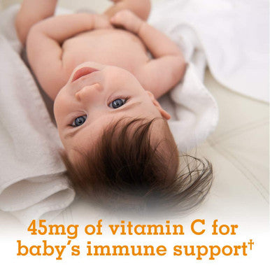 Garden of Life Baby Vitamin C Drops For Infants And Toddlers Organic Whole Food Liquid Vitamin C 45Mg Immune Support For Babies From Amla Fruit Citrus Flavor Vegan & Gluten Free 56 Ml (1.9 Fl Oz)
