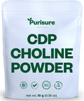 Purisure Cdp Choline Powder 10G Cdp Choline Supplements That Support Attention Focus And Energy Citicoline Powder For Cognitive Function Increases Motivation And Productivity 40 Servings