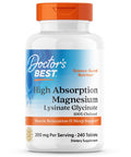 Doctor's Best High Absorption Magnesium 100% Chelated 240 Tablets